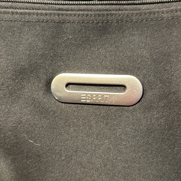 Esprit black nylon zip bag. EUC - Picture 3 of 9